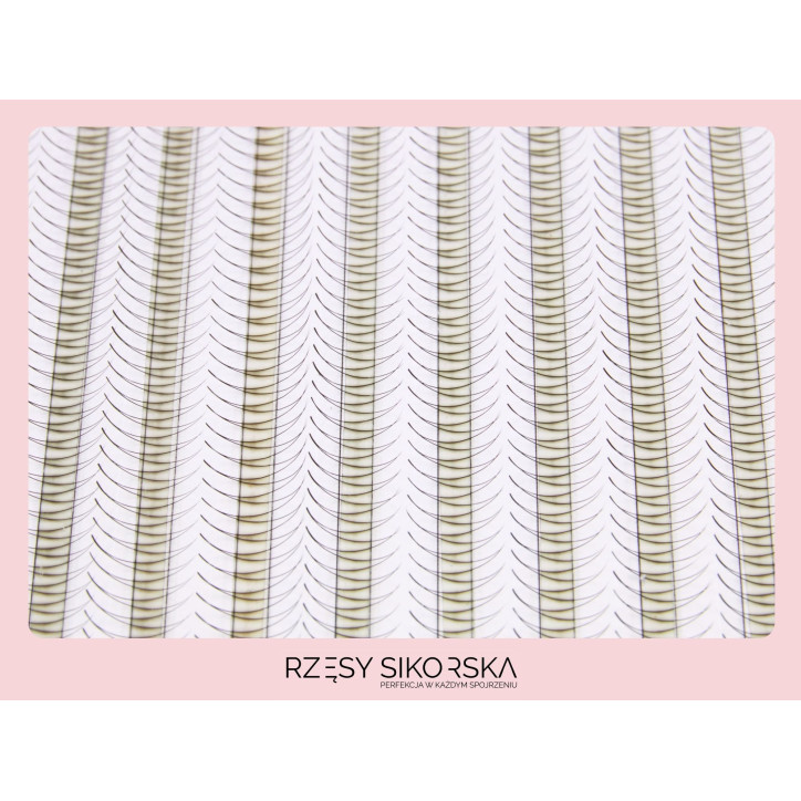 Gotowe Kępki Rzęs 2D/0,07 (1200 szt. 6-13) Black – Mix Palette