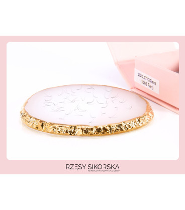 Rzęsy Sikorska - Gotowe Kępki Rzęs 2D/0,07 (1000 szt.) Black – Single Box