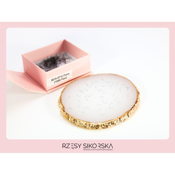 Gotowe Kępki Rzęs 2D/0,07 (1000 szt.) Black – Single Box