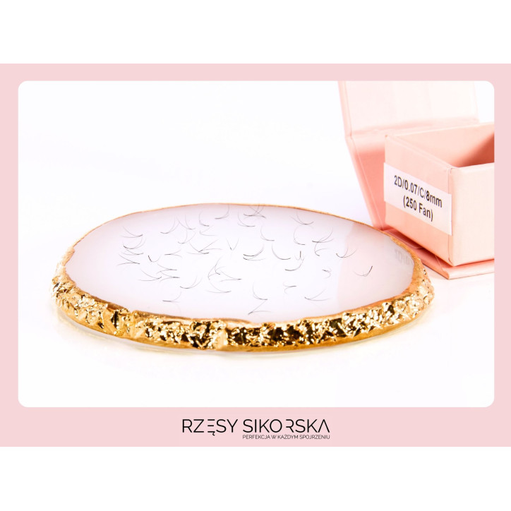 Gotowe Kępki Rzęs 2D/0,07 (250 szt.) Black – Small Single Box