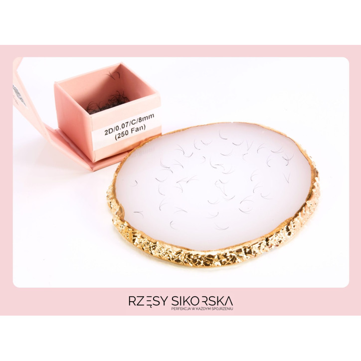 Gotowe Kępki Rzęs 2D/0,07 (250 szt.) Black – Small Single Box