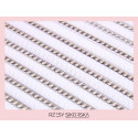 Gotowe Wąskie Kępki Rzęs 4D/0,07 (1800 szt. 6-13) Black – Mix Palette