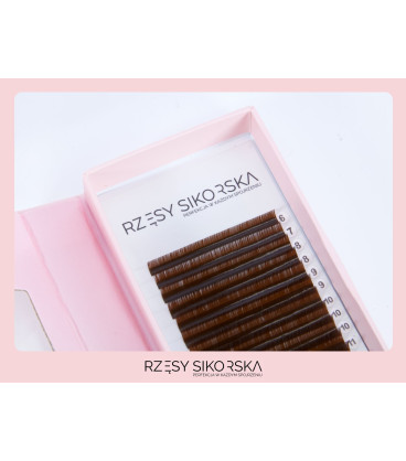 Rzęsy Sikorska Premium Brown Chocolate - Mix Palette