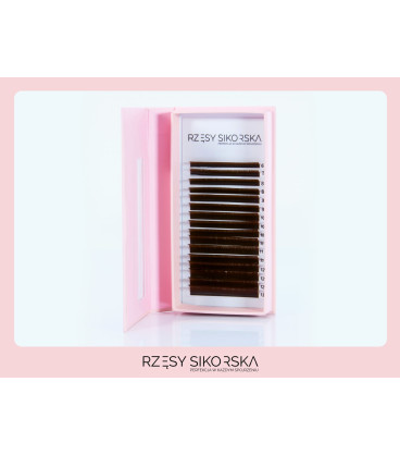 Rzęsy Sikorska Premium Brown Chocolate - Mix Palette