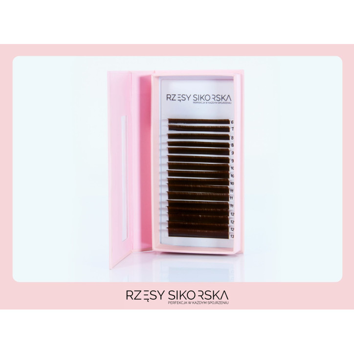 Rzęsy Sikorska Premium Brown Chocolate - Mix Palette Rzęsy Sikorska Premium Brown Chocolate - Mix Palette