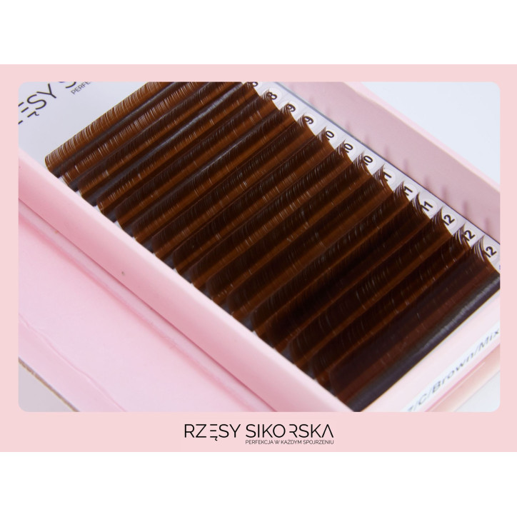Rzęsy Sikorska Premium Brown Chocolate - Mix Palette Rzęsy Sikorska Premium Brown Chocolate - Mix Palette