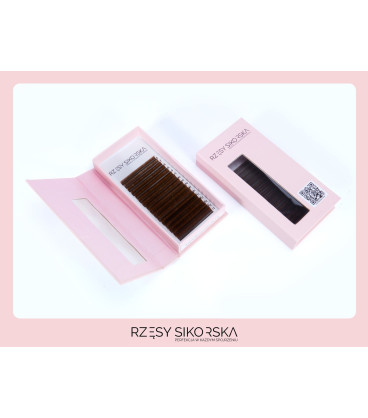 Rzęsy Sikorska Premium Brown Chocolate - Mix Palette