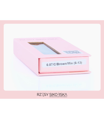 Rzęsy Sikorska Premium Brown Chocolate - Mix Palette