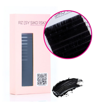 Rzęsy Sikorska Premium Black - Single Palette