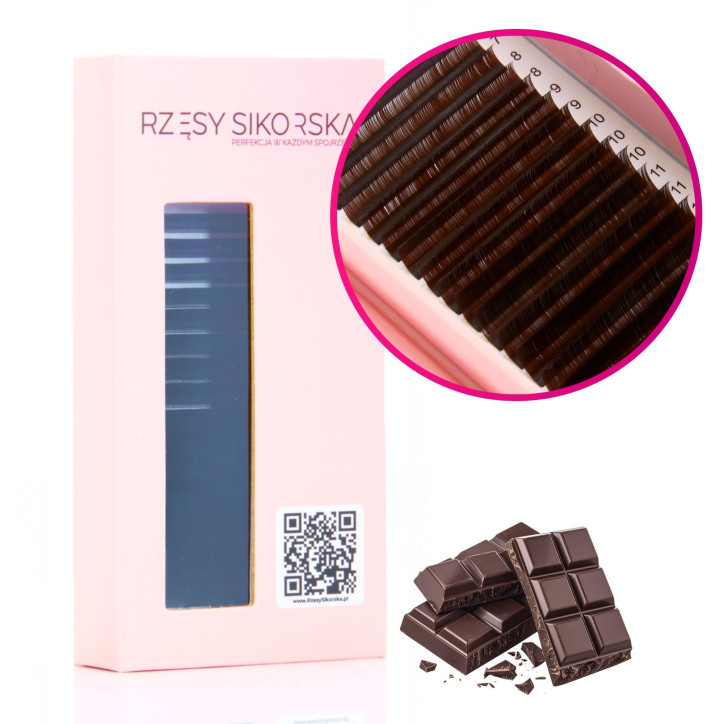 Rzęsy Sikorska Premium Dark Brown Chocolate - Mix Palette Rzęsy Sikorska Premium Dark Brown Chocolate - Mix Palette