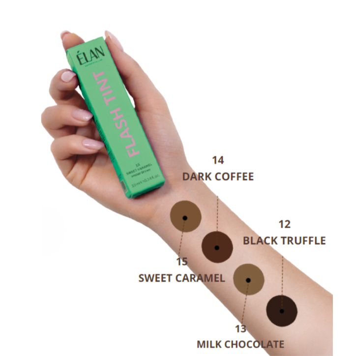 Elan - Farba do brwi FLASH TINT 14 Dark Coffee Elan - Farba do brwi FLASH TINT 14 Dark Coffee
