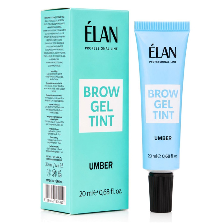 Elan - Brow Gel Tint Umber farba do brwi (20ml)