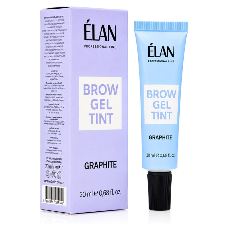 Elan - Graphite Brow Gel Tint farba do brwi (20ml) Elan - Graphite Brow Gel Tint farba do brwi (20ml)