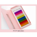 Rzęsy Sikorska Premium Rainbow - Kolorowy Mix Palette