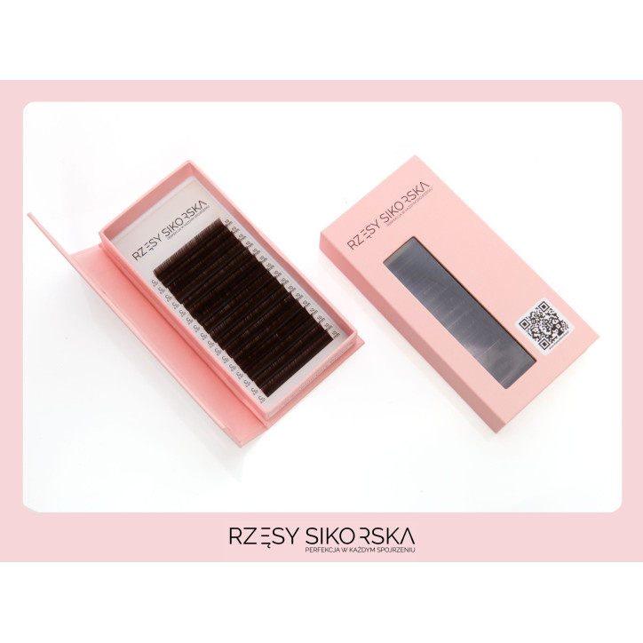 Rzęsy Sikorska Premium Dark Brown Chocolate - Single Palette Rzęsy Sikorska Premium Dark Brown Chocolate - Single Palette