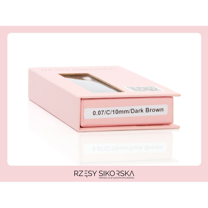 Rzęsy Sikorska Premium Dark Brown Chocolate - Single Palette Rzęsy Sikorska Premium Dark Brown Chocolate - Single Palette