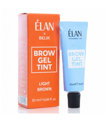 Elan - Brow Gel Tint Light Brown farba do brwi (20ml)