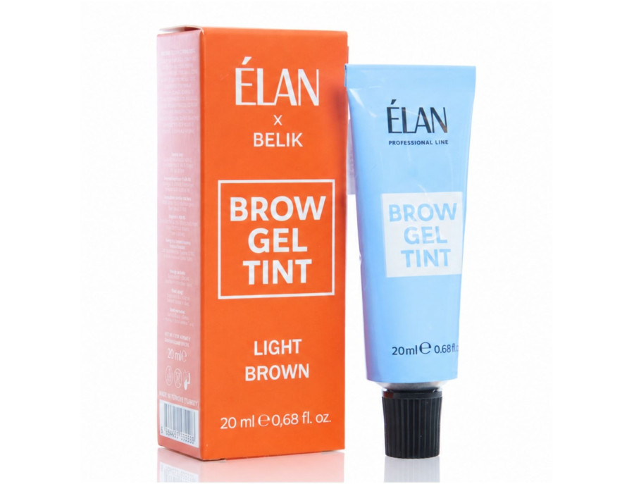 Elan - Brow Gel Tint Light Brown farba do brwi (20ml)