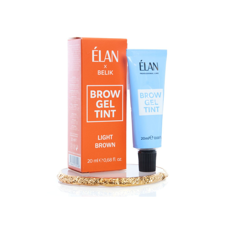 Elan - Brow Gel Tint Light Brown farba do brwi (20ml)