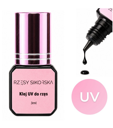 Klej do rzęs UV 3ml - Innowacyjna technologia - Rzęsy Sikorska