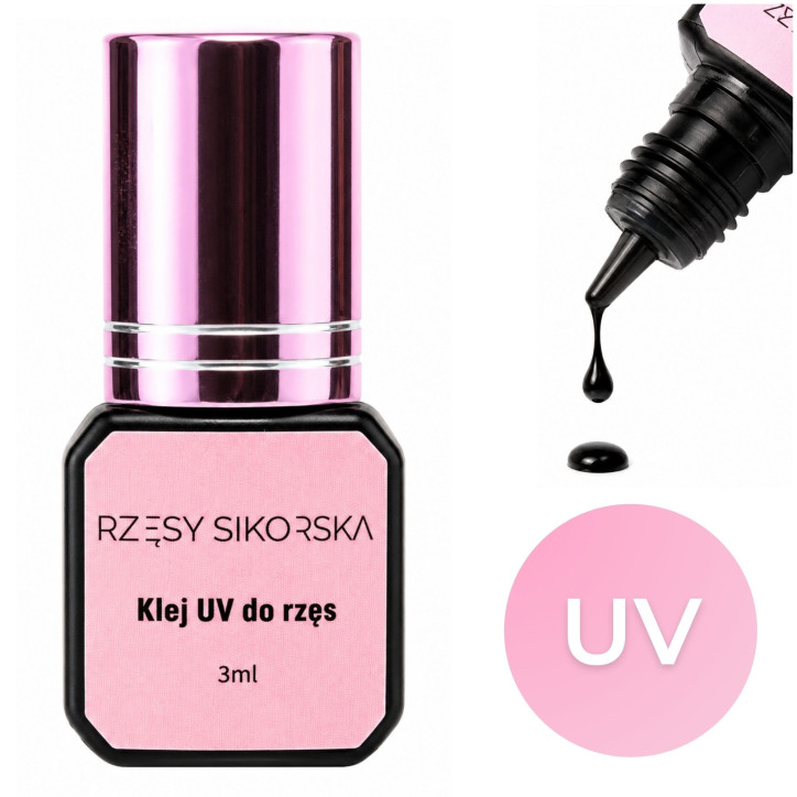 Klej do rzęs UV 3ml - Innowacyjna technologia - Rzęsy Sikorska