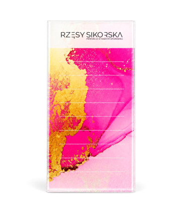 Duży szklany Holder do rzęs - Podstawka na paski - Rzęsy Sikorska