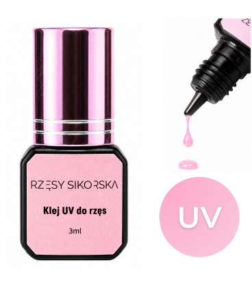 Klej do rzęs UV 3ml - Innowacyjna technologia - Rzęsy Sikorska