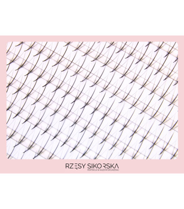 Gotowe Kępki Rzęs 3D/0,07 (1000 szt. 6-13) Black Wispy – Mix Palette