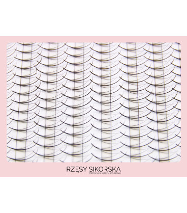 Gotowe Kępki Rzęs 3D/0,07 (1000 szt. 6-13) Black Wispy – Mix Palette