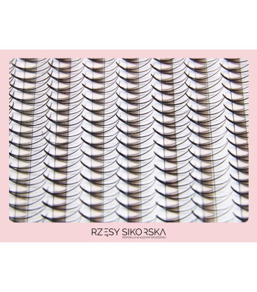 Gotowe Kępki Rzęs 5D/0,07 (1000 szt. 6-13) Black Double Wispy – Mix Palette