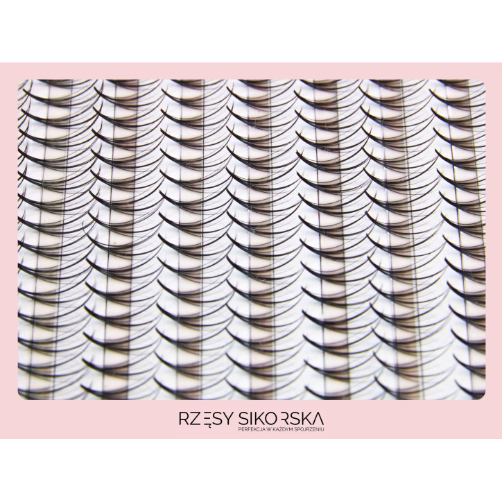 Gotowe Kępki Rzęs 5D/0,07 (1000 szt. 6-13) Black Double Wispy – Mix Palette Gotowe Kępki Rzęs 5D/0,07 (1000 szt. 6-13) Black Double Wispy – Mix Palette