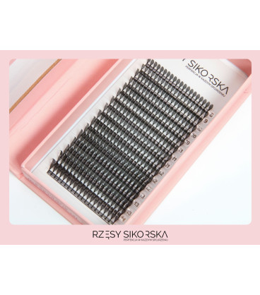 Rzęsy Sikorska Premium Anime Black (Piórka) - Mix Palette