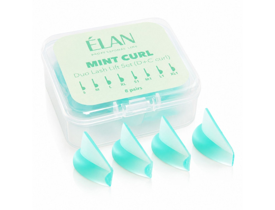 ÉLAN Duo MINT CURL Wałki Silikonowe Skręt D/C | Rzęsy Sikorska