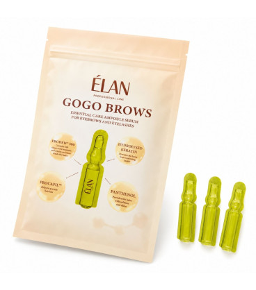 ÉLAN GOGO BROWS Pielęgnacyjna Ampułka do Brwi i Rzęs 10x1ml | Rzęsy Sikorska