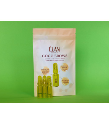 ÉLAN GOGO BROWS Pielęgnacyjna Ampułka do Brwi i Rzęs 10x1ml | Rzęsy Sikorska