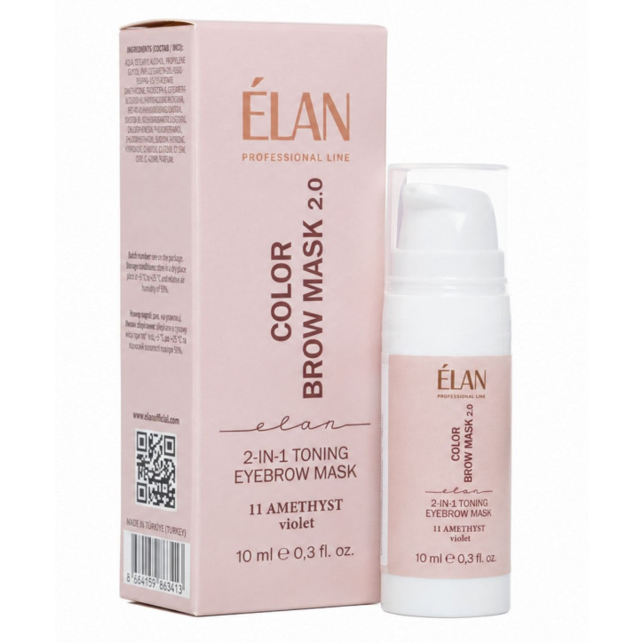 Elan - 11 AMETHYST 2.0 - COLOUR BROW MASK - Tonująca maska do brwi 2w1 Elan - 11 AMETHYST 2.0 - COLOUR BROW MASK - Tonująca maska do brwi 2w1