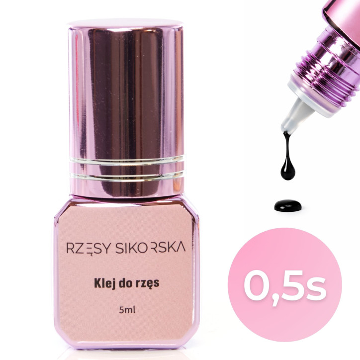 Klej do rzęs 0,5s 5ml - Bardzo szybki - Rzęsy Sikorska Klej do rzęs 0,5s 5ml - Bardzo szybki - Rzęsy Sikorska