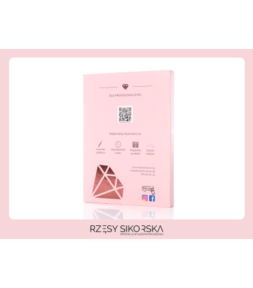 Rzęsy Sikorska - Gotowe Kolorowe Kępki Rzęs 4D/0,07 (1200 szt. 10-13)