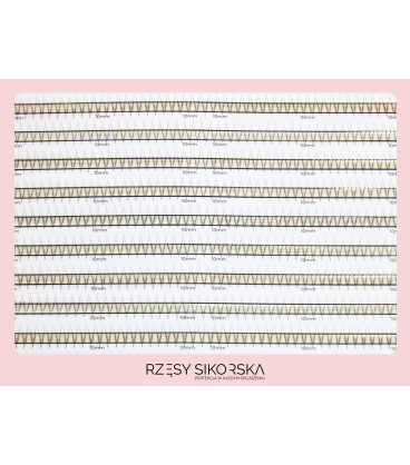 Rzęsy Sikorska - Gotowe Kępki Rzęs 2D/0,07 (1200 szt. ) Black – Mix Palette