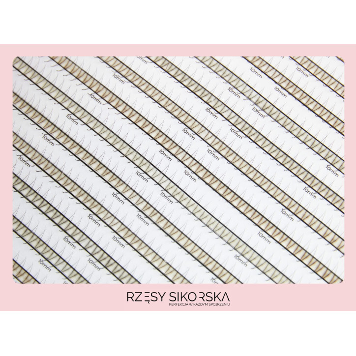 Gotowe Kępki Rzęs 2D/0,07 (1200 szt.) Black – Single Palette