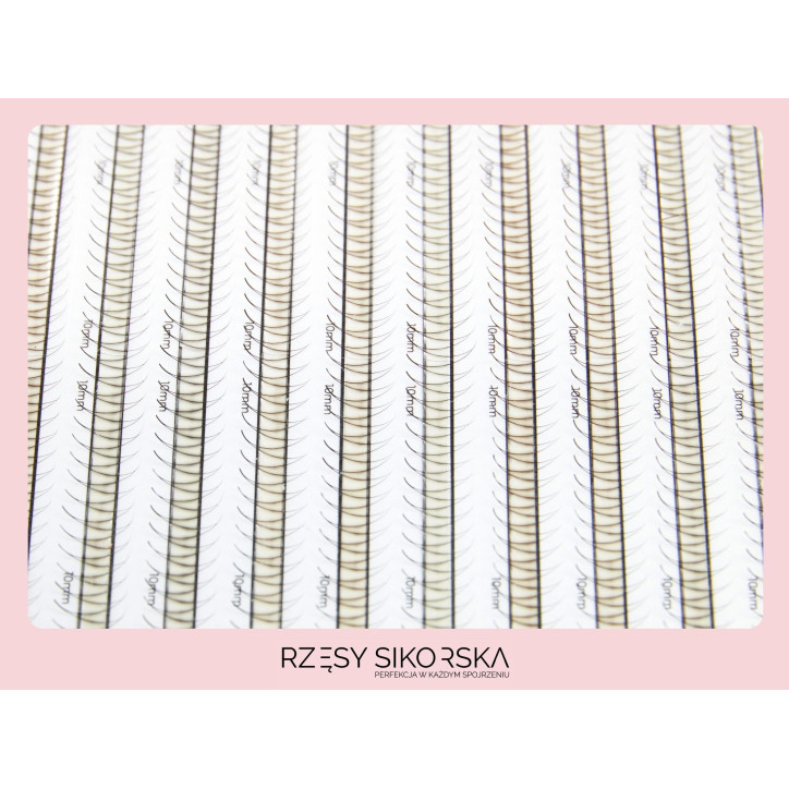 Gotowe Kępki Rzęs 2D/0,07 (1200 szt.) Black – Single Palette