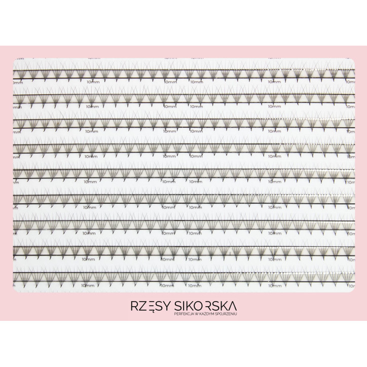 Gotowe Kępki Rzęs 5D/0,07 (1200 szt.) Black – Single Palette