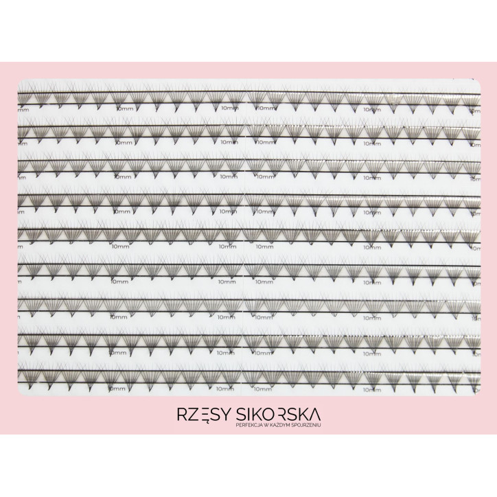 Gotowe Kępki Rzęs 8D/0,07 (1200 szt.) Black – Single Palette Gotowe Kępki Rzęs 8D/0,07 (1200 szt.) Black – Single Palette