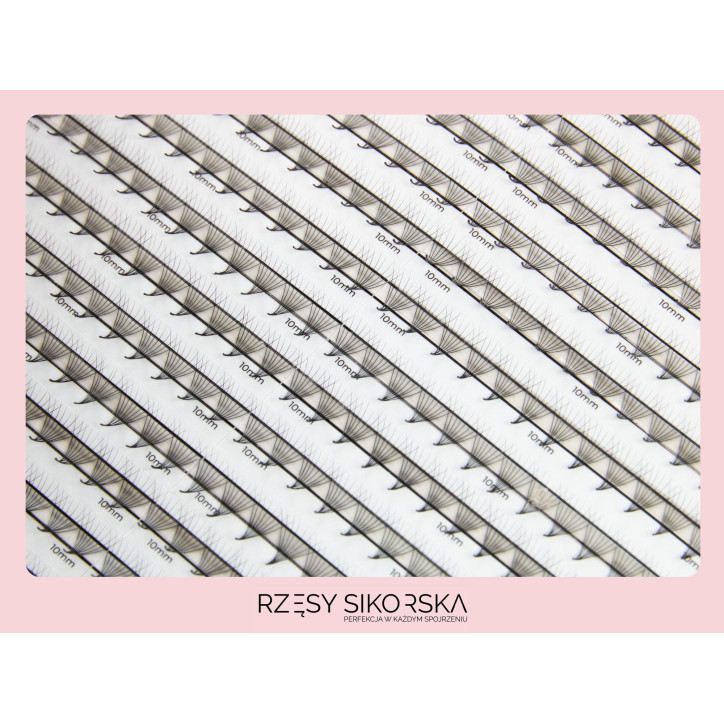 Gotowe Kępki Rzęs 8D/0,07 (1200 szt.) Black – Single Palette Gotowe Kępki Rzęs 8D/0,07 (1200 szt.) Black – Single Palette