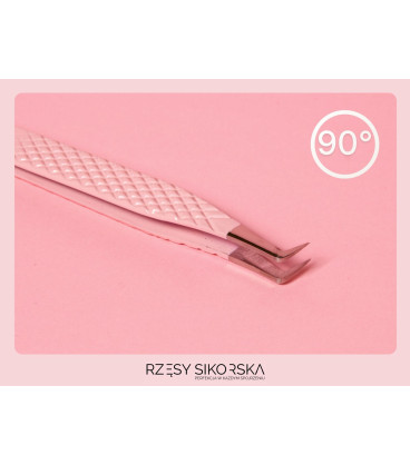 Pęseta do Rzęs Diamond No. 7 (90°, Objętości) | Rzęsy Sikorska