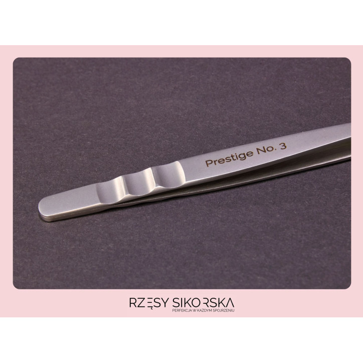 Pęseta do rzęs Prestige No. 3 Light / Mid Volume | Rzęsy Sikorska