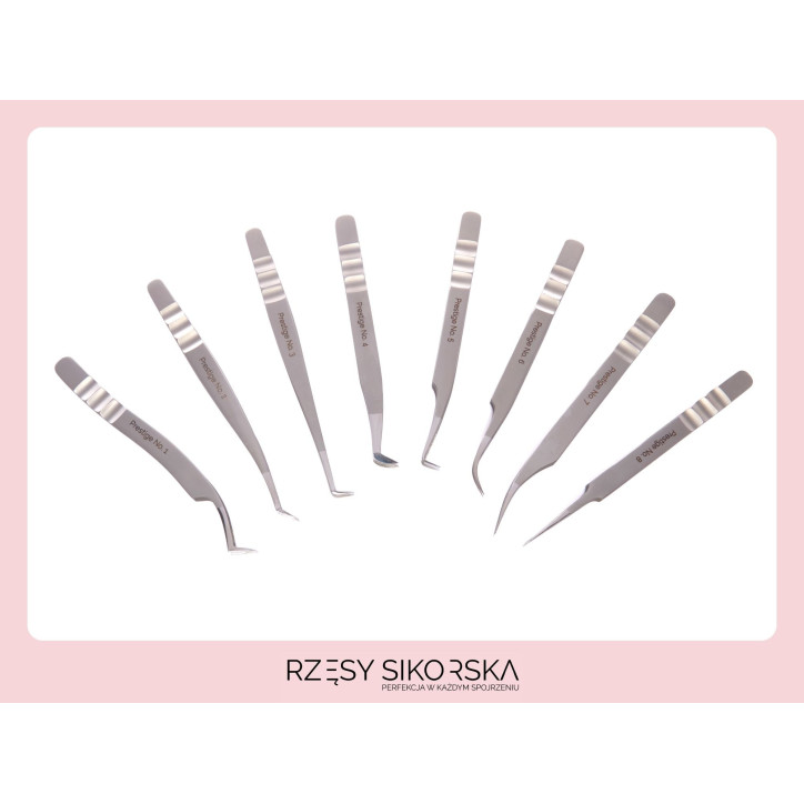 Pęseta do rzęs Prestige No. 3 Light / Mid Volume | Rzęsy Sikorska