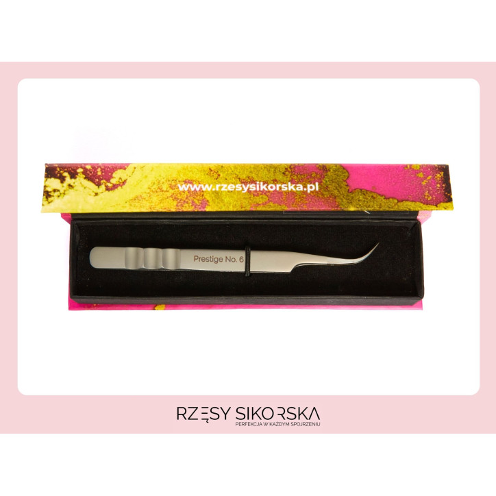 Pęseta do rzęs Prestige No. 6 Separacyjna / 1:1 | Rzęsy Sikorska Pęseta do rzęs Prestige No. 6 Separacyjna / 1:1 | Rzęsy Sikorska