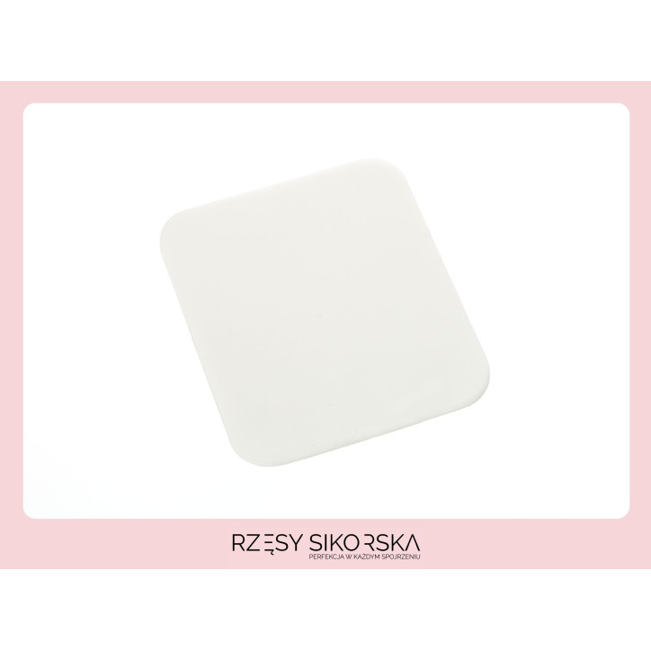 Biała podkładka silikonowa do rzęs 7x8cm | Rzęsy Sikorska Biała podkładka silikonowa do rzęs 7x8cm | Rzęsy Sikorska
