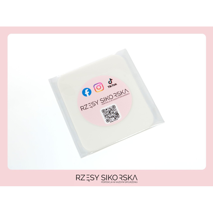 Biała podkładka silikonowa do rzęs 7x8cm | Rzęsy Sikorska Biała podkładka silikonowa do rzęs 7x8cm | Rzęsy Sikorska